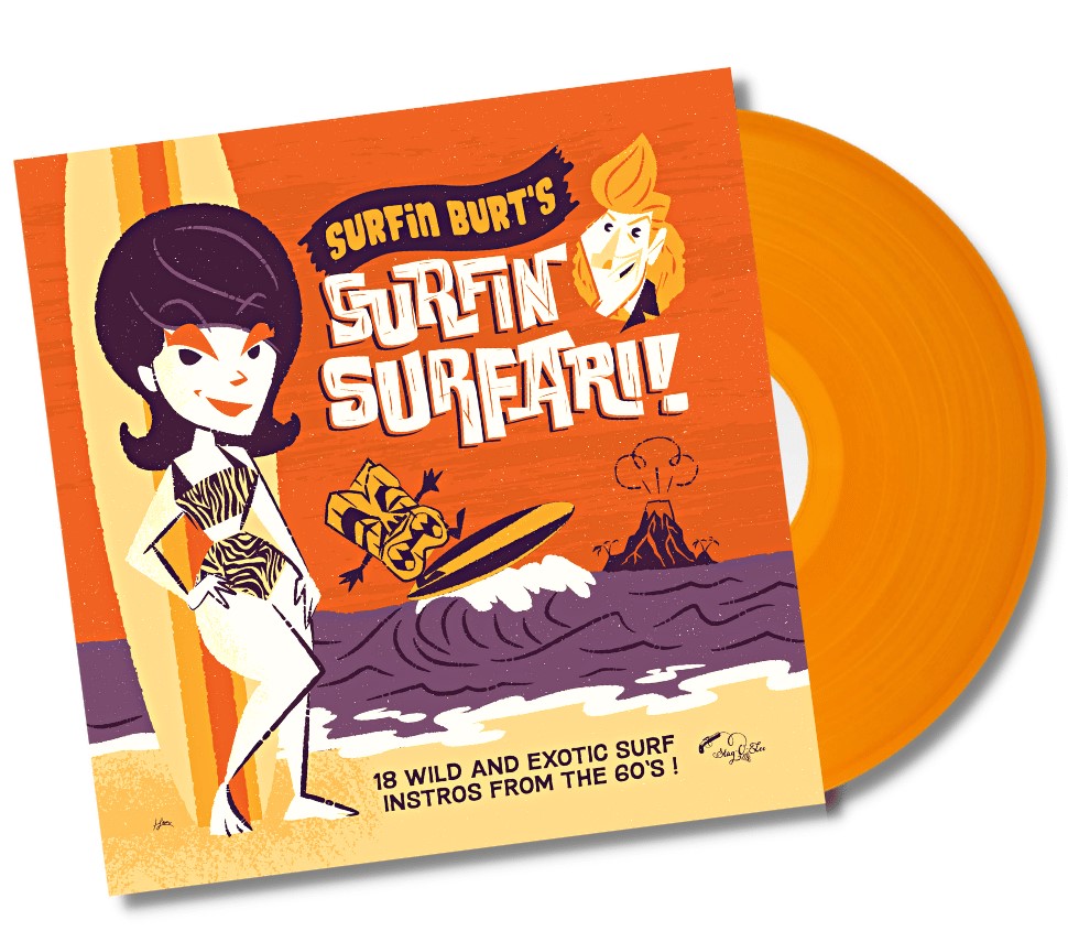 V.A. - Surfin Burt's Surfin Surfari ( Ltd Color lp )